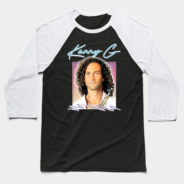 Kenny G / 90s Aesthetic Fan Art Design Baseball T-Shirt by DankFutura